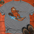 Beaver Waterskiing T-Shirt — Graphite Heather