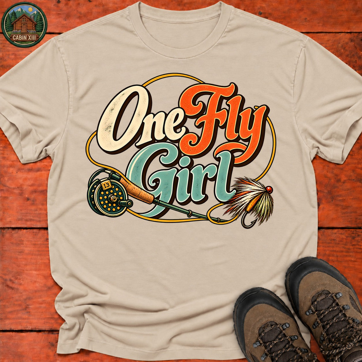 One Fly Girl T-Shirt — Sand