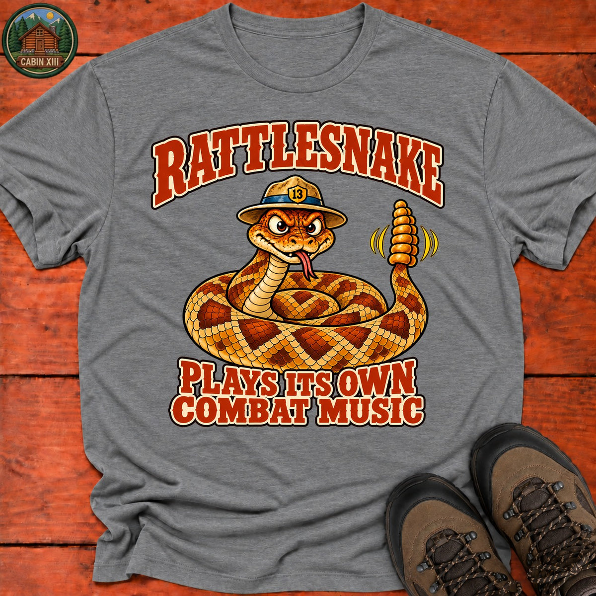 Rattlesnake T-Shirt — Graphite Heather