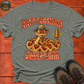 Rattlesnake T-Shirt — Heather Military Green