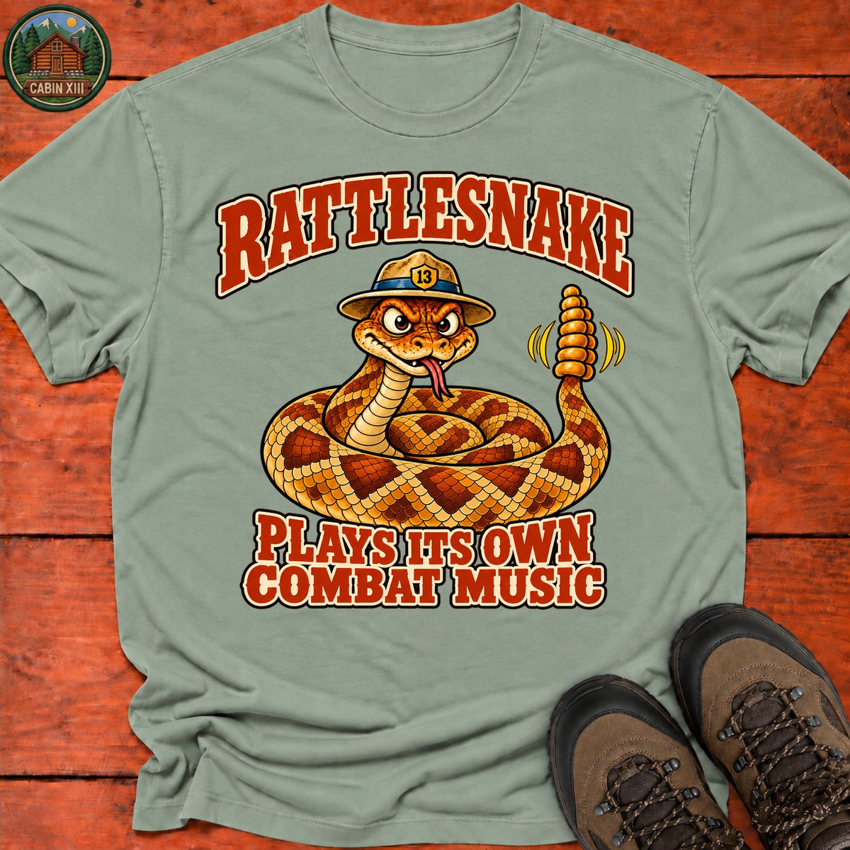 Rattlesnake T-Shirt — Sage