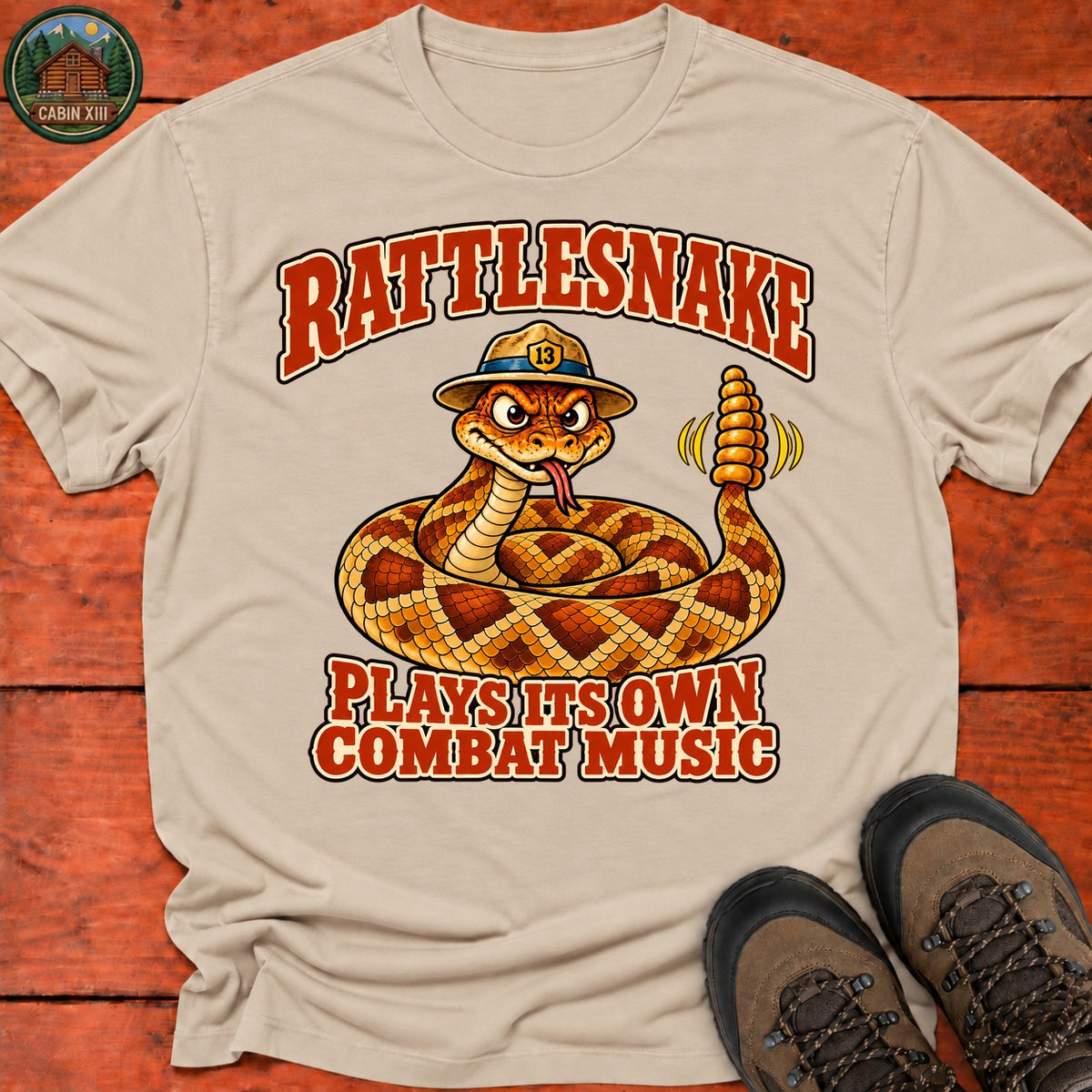 Rattlesnake T-Shirt — Sand