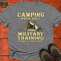 Dad's Military Training T-Shirt — Graphite Heather