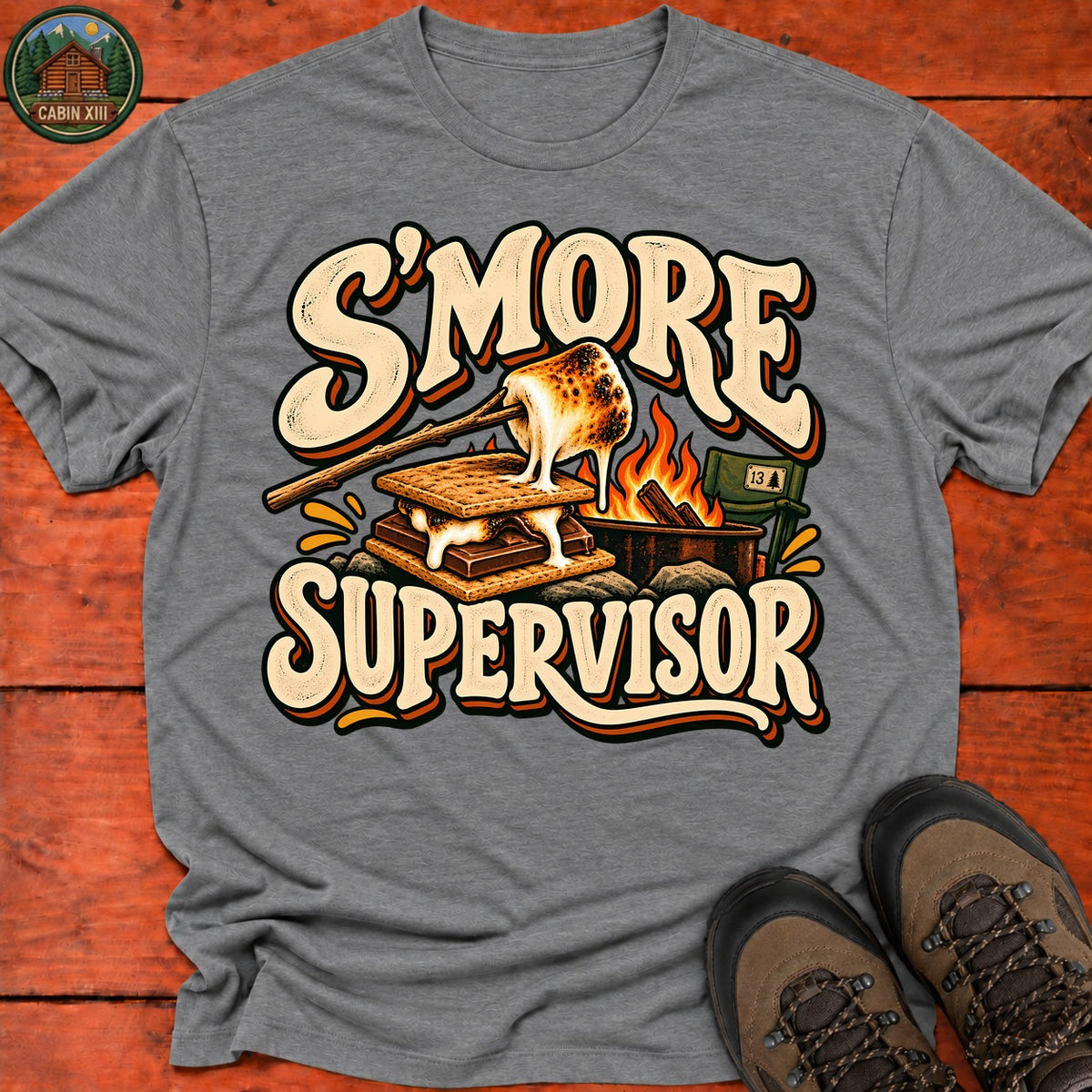 S'more Supervisor V2 T-Shirt — Graphite Heather